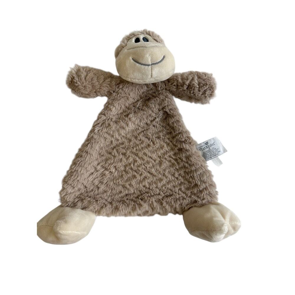 Nat and Jules Monkey Lovey Baby Blankie Blanket Soother Toy Plush